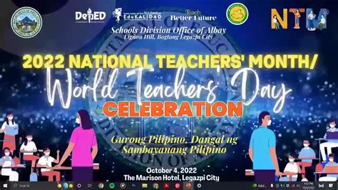 World Teachers’ Day and National Teachers Month: How did it .
